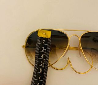 Occhiali da sole vintage anni '80 oro