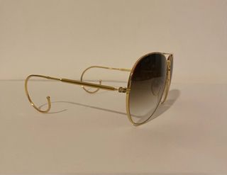 Occhiali da sole vintage anni '80 oro