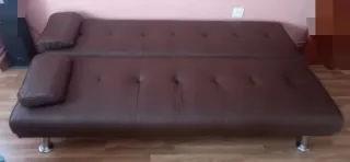 Sofá Cama Marrón Plegable
