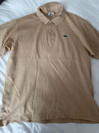 Polo Lacoste Beige Talla L