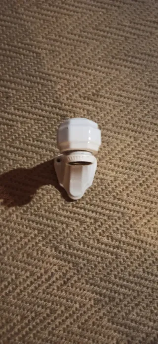 Aplique Pared Porcelana Blanca Vintage