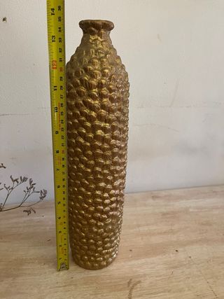 Vaso decorativo color oro