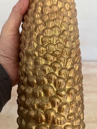 Vaso decorativo color oro