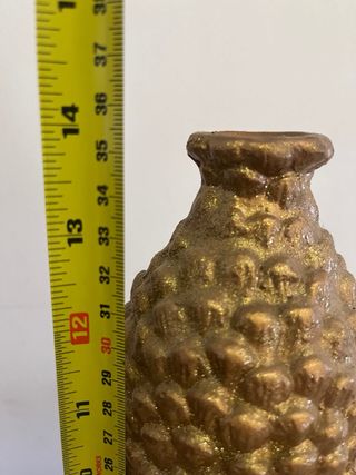 Vaso decorativo color oro