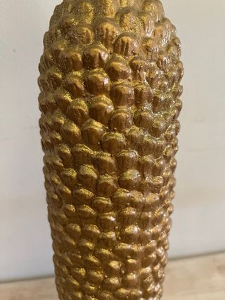 Vaso decorativo color oro