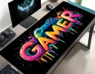 Alfombrilla gamer con diseño de mando