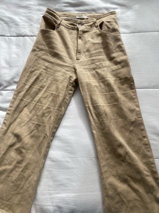 Pantalón Dorado Beige Talla XS