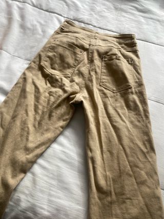 Pantalón Dorado Beige Talla XS