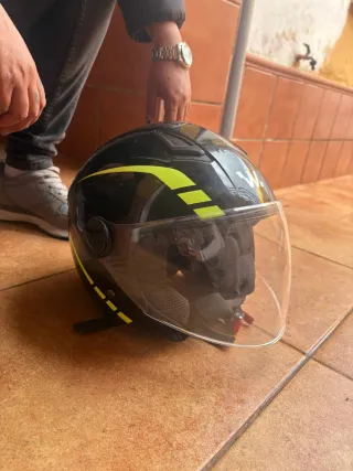 Casco Moto Talla M Negro Wayscral