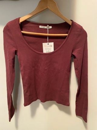 Blusa manga larga mujer