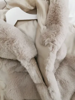 Chaleco pelo KISOKO Talla L/XL Gris Beige