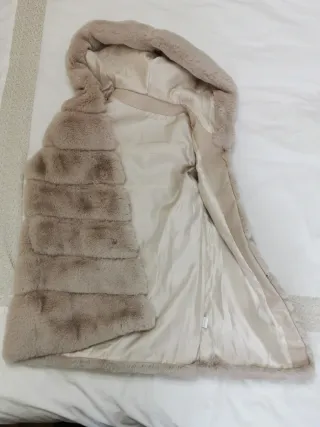 Chaleco pelo KISOKO Talla L/XL Gris Beige