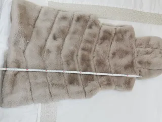 Chaleco pelo KISOKO Talla L/XL Gris Beige