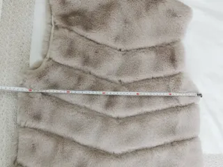 Chaleco pelo KISOKO Talla L/XL Gris Beige