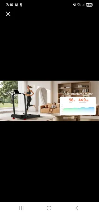 Cinta de correr plegable