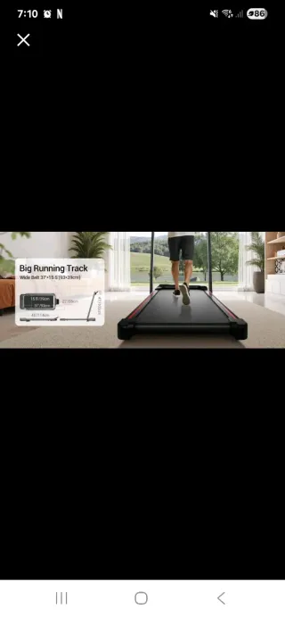 Cinta de correr plegable