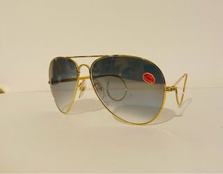 Occhiali da sole Ray-Ban vintage anni '80 oro blu