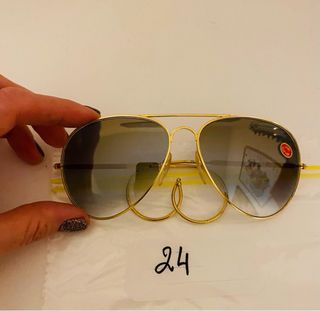 Occhiali da sole Ray-Ban vintage anni '80 oro blu