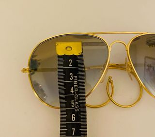 Occhiali da sole Ray-Ban vintage anni '80 oro blu
