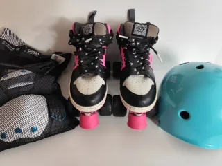 Patines Oxelo Talla 40 + Protecciones y Casco