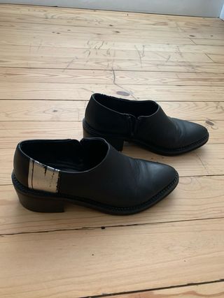 Botines Miista Negros y Plateados