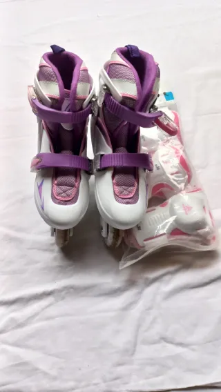 Pattini in linea bambina/ragazza viola
