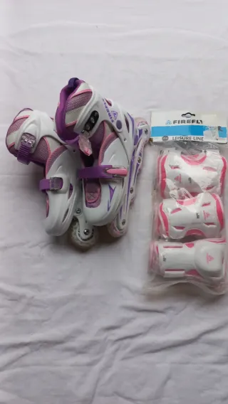 Pattini in linea bambina/ragazza viola