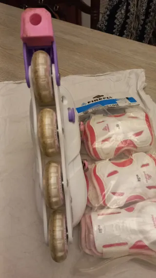 Pattini in linea bambina/ragazza viola