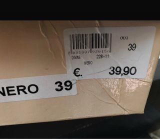 Sandali DiVas neri tacco alto pizzo strass 39