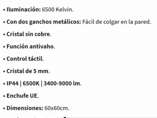 Espejo Redondo Baño LED