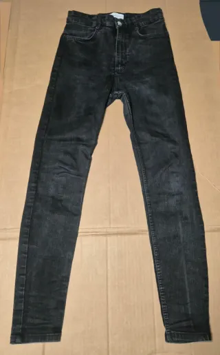 Pantalón Zara Gris Talla 38