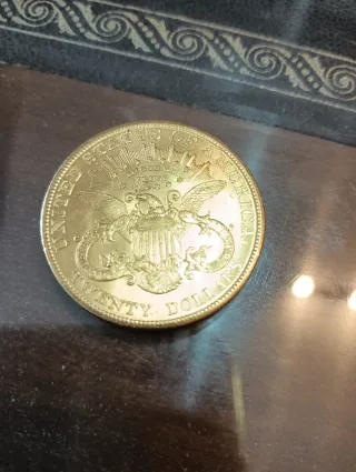 Moneda de Oro 1904. 20 dolares EEUU. Una onza