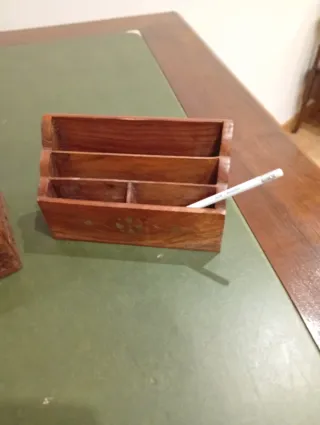 Caja y lapicero madera árabe