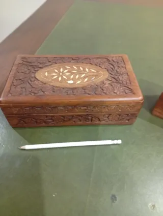 Caja y lapicero madera árabe