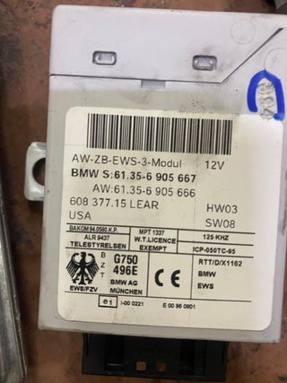 Cableado + EWS BMW 320d 150cv gestión electronica
