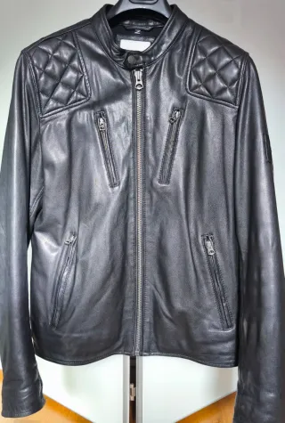 Chaqueta Biker Piel Pepe Jeans London negra