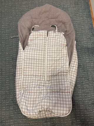 Saco invierno Cotton Juice gris cuadros