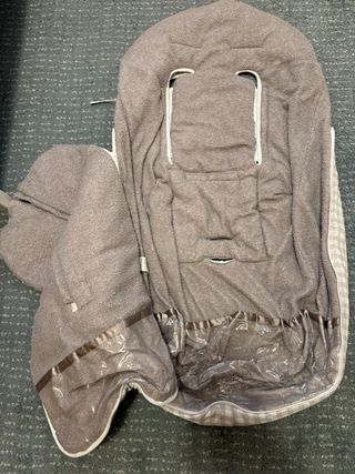 Saco invierno Cotton Juice gris cuadros