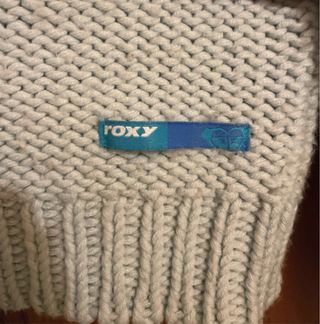 Chaqueta de punto Roxy beige y azul Talla M