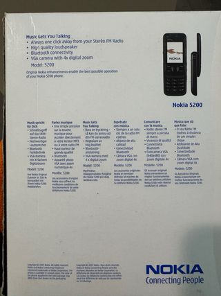 Nokia 5200 SOLO SCATOLA con libretto istruzioni