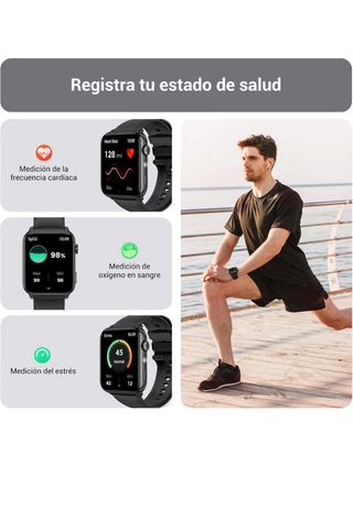 Reloj Inteligente Unisex Negro