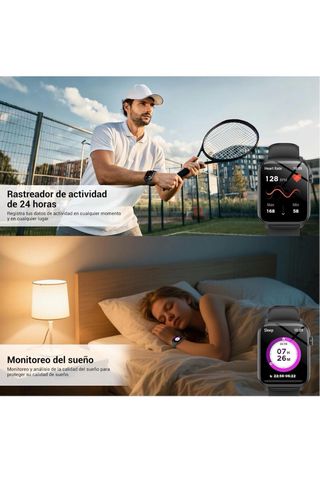 Reloj Inteligente Unisex Negro