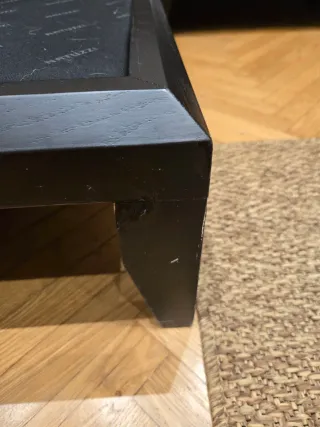 Divano angolare in pelle nero