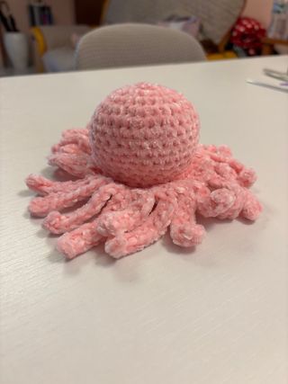 Polpo Octopus Amigurumi Chenille Pink