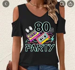 Disfraz chica ochentera negro