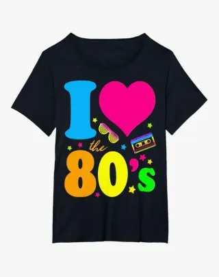 Disfraz chica ochentera negro