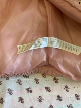 Piumino rosa con pelliccia bambina