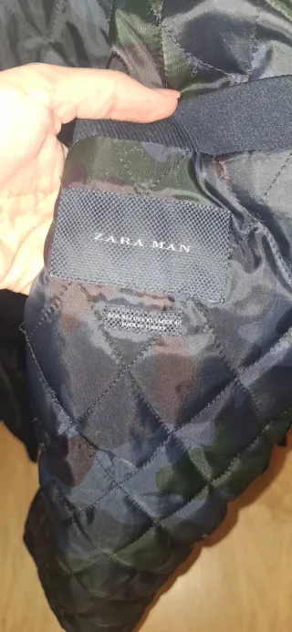 Abrigo azul hombre Zara