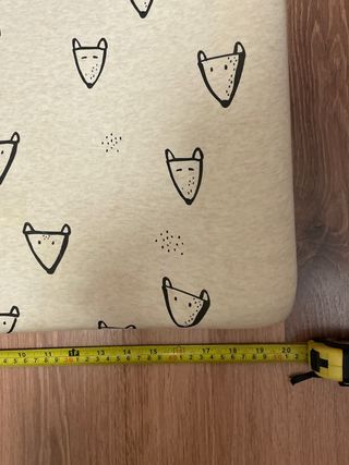 Cambiador + funda bebé estampado zorros.