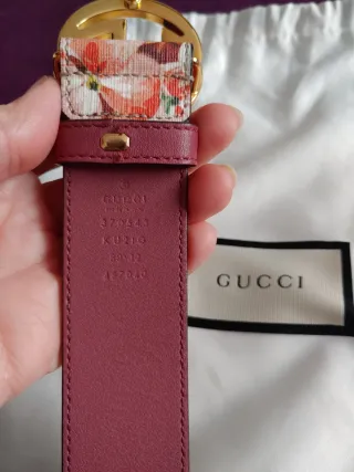 Cinturone Gucci Floral Rosa